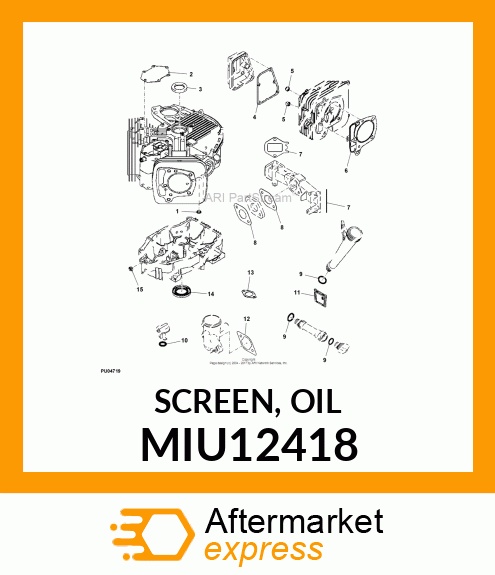 SCREEN, OIL MIU12418