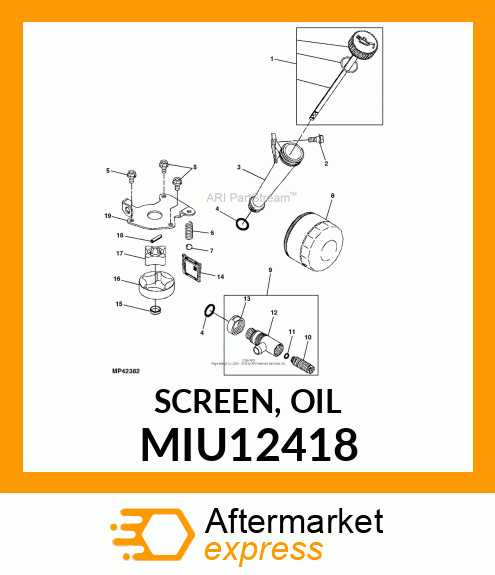 SCREEN, OIL MIU12418