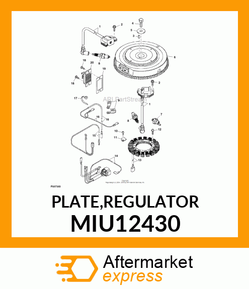 PLATE,REGULATOR MIU12430