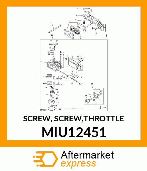 SCREW, SCREW,THROTTLE MIU12451