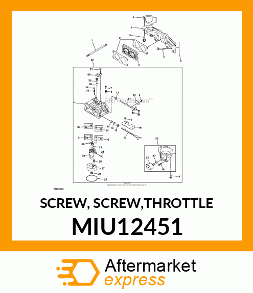 SCREW, SCREW,THROTTLE MIU12451