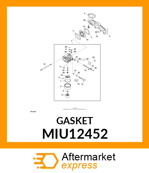 GASKET,MANIFOLD MIU12452