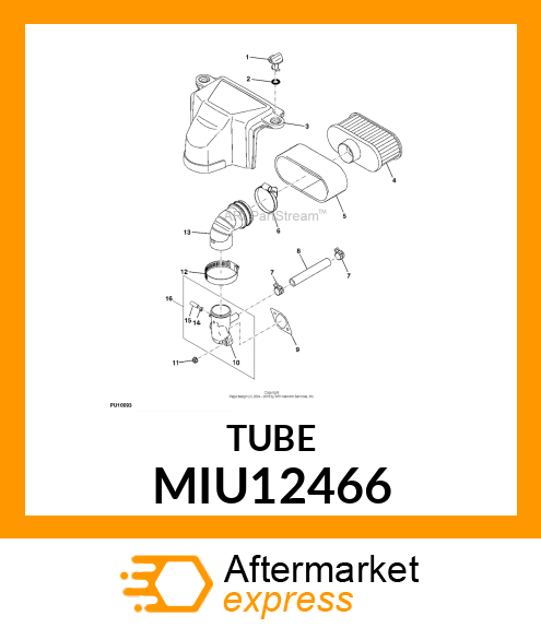 TUBE,12.6X18.6X118 MIU12466