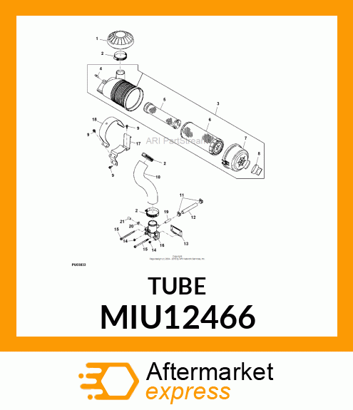 TUBE,12.6X18.6X118 MIU12466