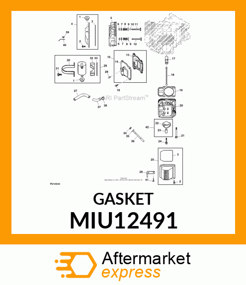 GASKET, BREATHER MIU12491