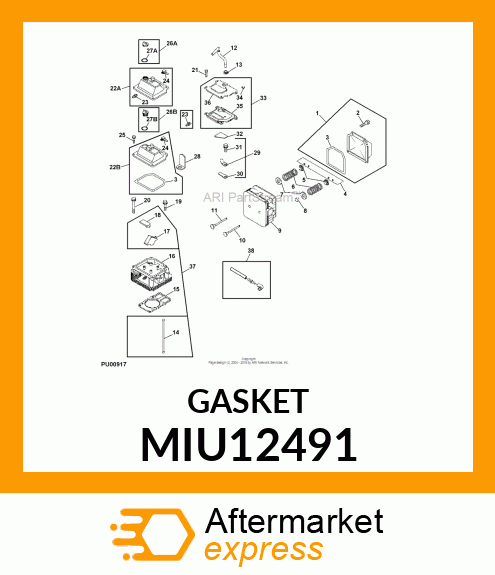 GASKET, BREATHER MIU12491