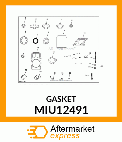 GASKET, BREATHER MIU12491