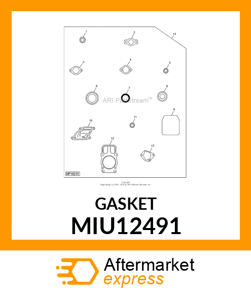 GASKET, BREATHER MIU12491