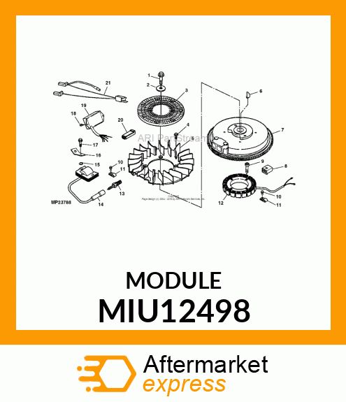 MODULE, SPEED ADVANCE MIU12498