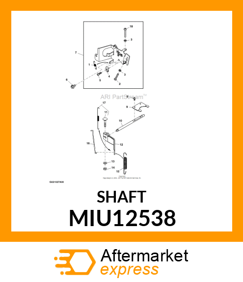 SHAFT MIU12538