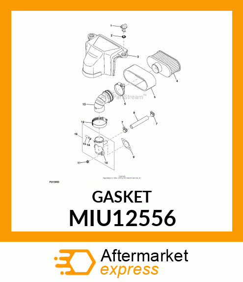 GASKET,AIR CLEANER MIU12556