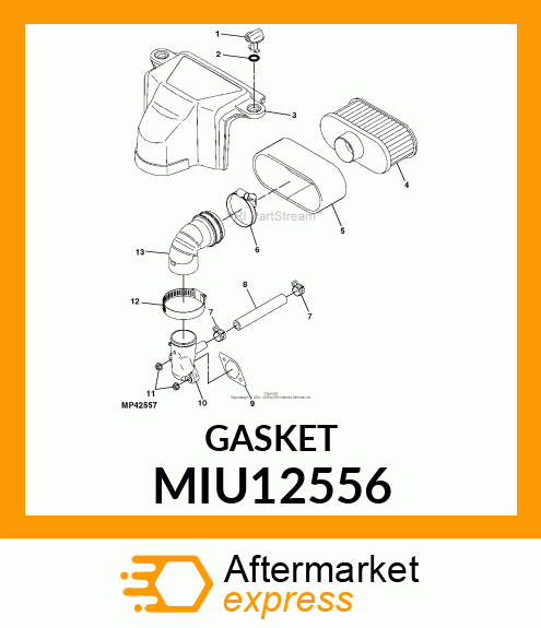 GASKET,AIR CLEANER MIU12556