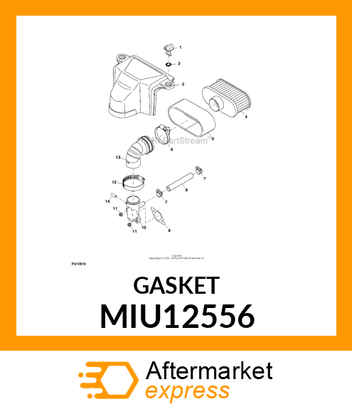 GASKET,AIR CLEANER MIU12556