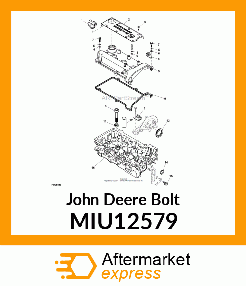 BOLT, CYLINDER CAP MIU12579