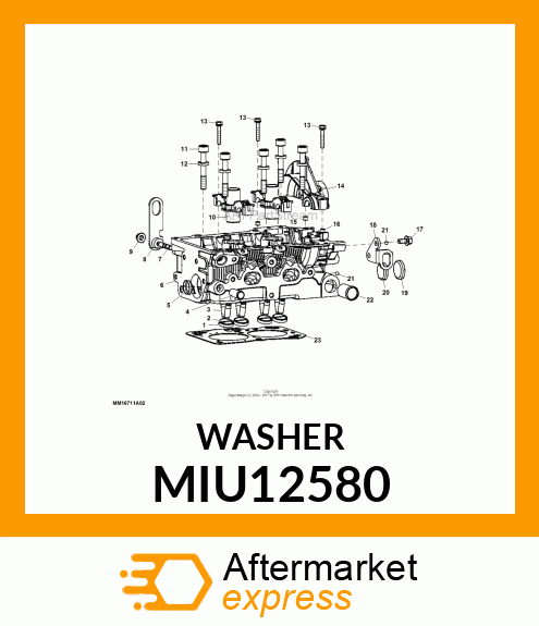 WASHER, PLAIN MIU12580