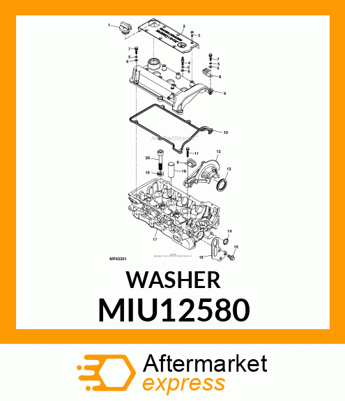 WASHER, PLAIN MIU12580