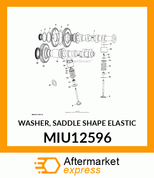 WASHER, SADDLE SHAPE ELASTIC MIU12596