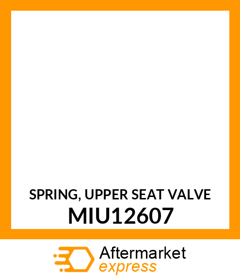 SPRING, UPPER SEAT VALVE MIU12607