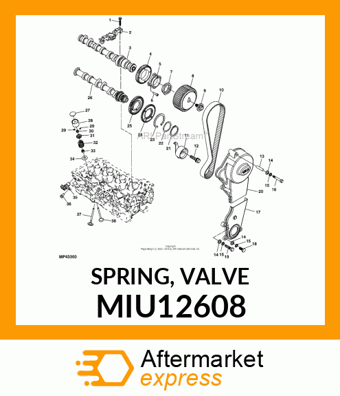 SPRING, VALVE MIU12608