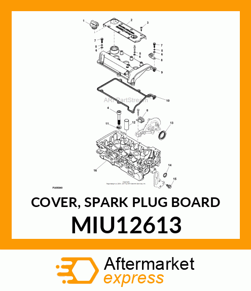 COVER, SPARK PLUG BOARD MIU12613