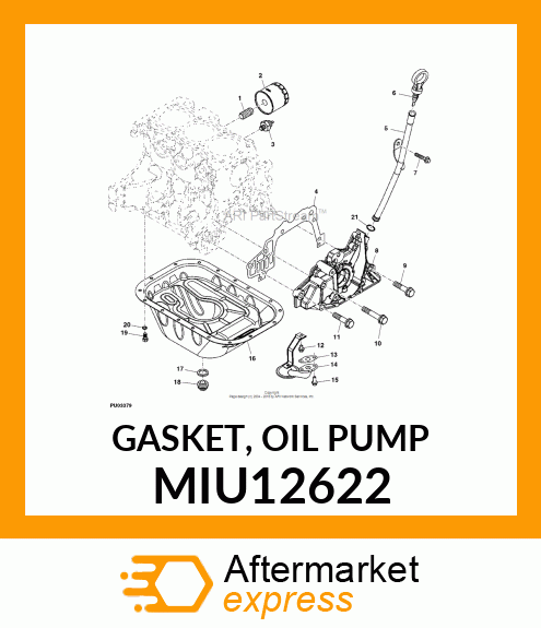 GASKET, OIL PUMP MIU12622