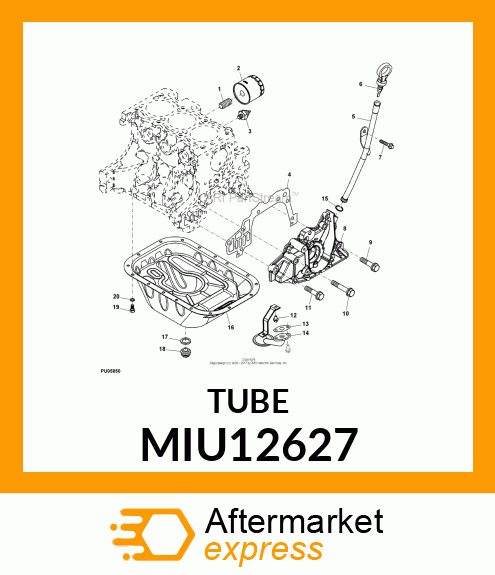 CONNECTOR, OIL FILTER MIU12627