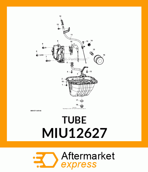 CONNECTOR, OIL FILTER MIU12627