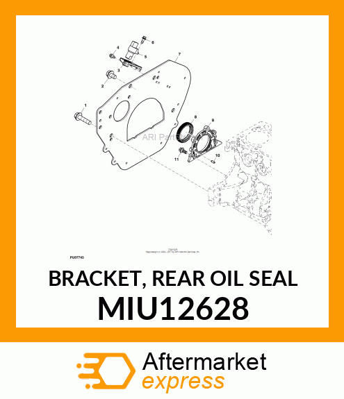 BRACKET, REAR OIL SEAL MIU12628