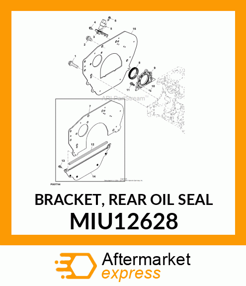 BRACKET, REAR OIL SEAL MIU12628