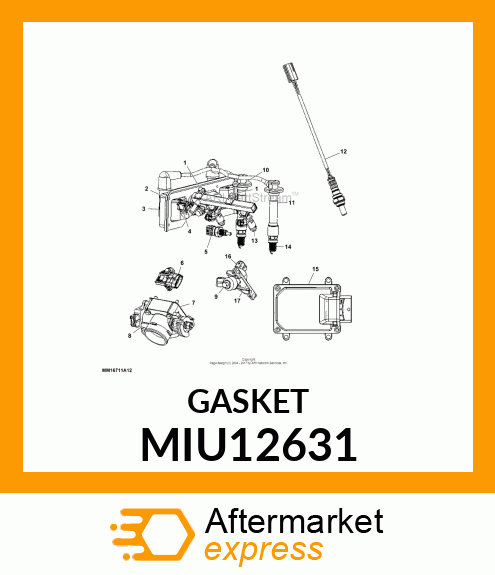 GASKET, THROTTLE BODY MIU12631