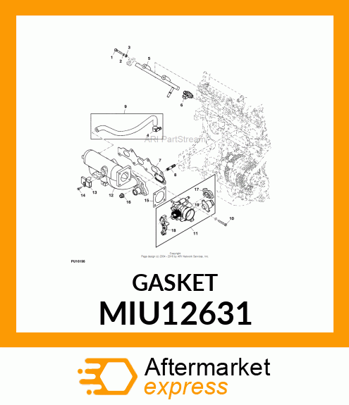 GASKET, THROTTLE BODY MIU12631