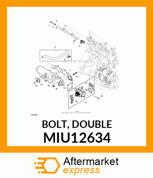 BOLT, DOUBLE MIU12634