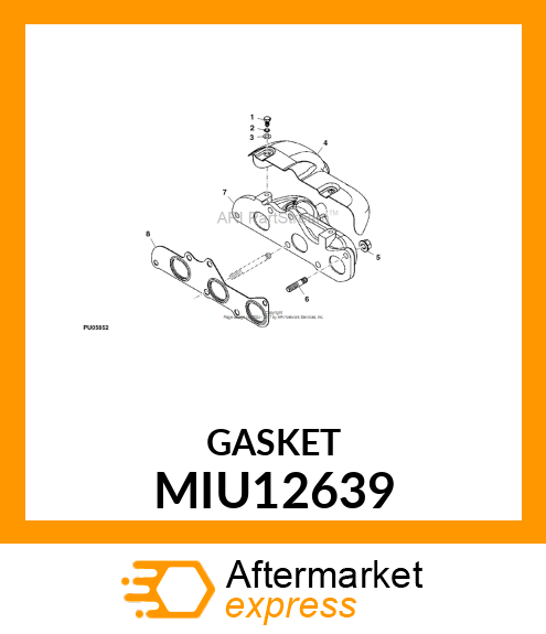 GASKET, EXHAUST MANIFOLD MIU12639