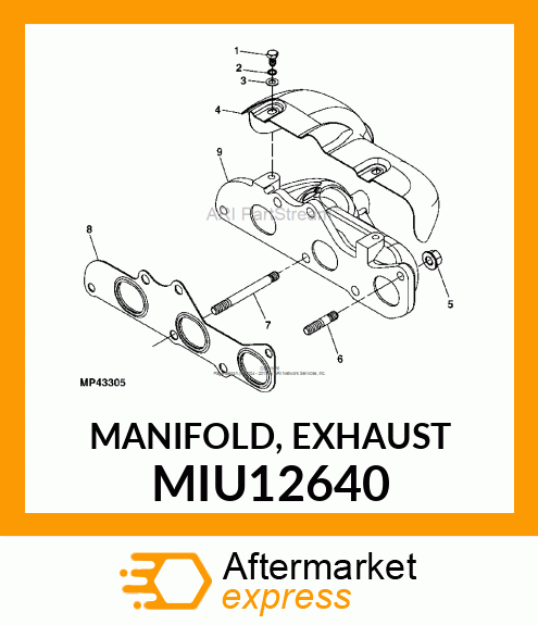 MANIFOLD, EXHAUST MIU12640