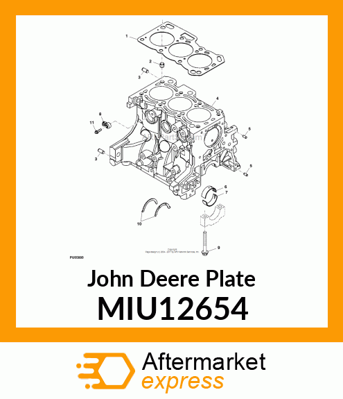 PLATE, THRUST MIU12654