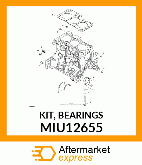 KIT, BEARINGS MIU12655