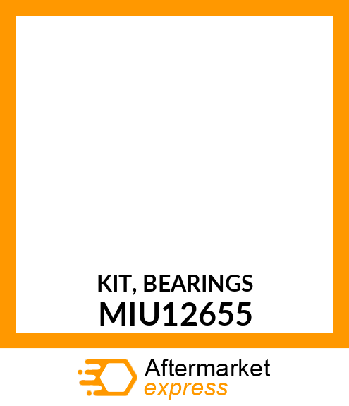 KIT, BEARINGS MIU12655