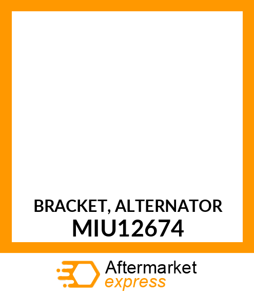 BRACKET, ALTERNATOR MIU12674