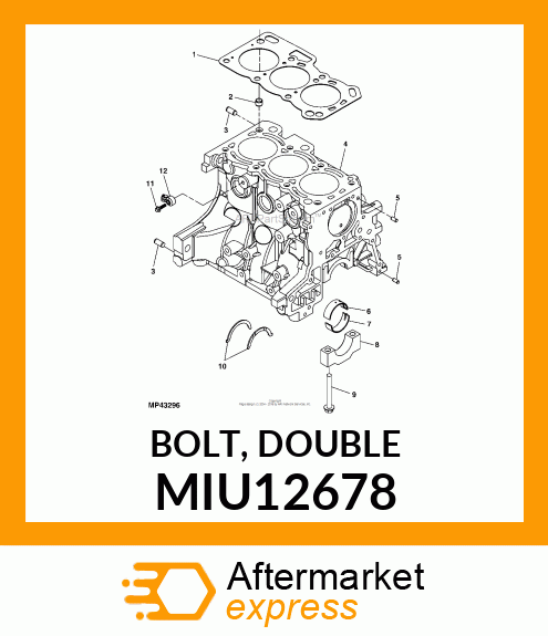 BOLT, DOUBLE MIU12678