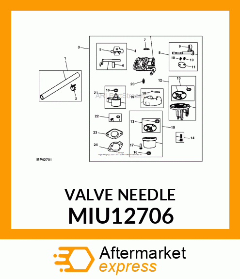 VALVE, NEEDLE MIU12706