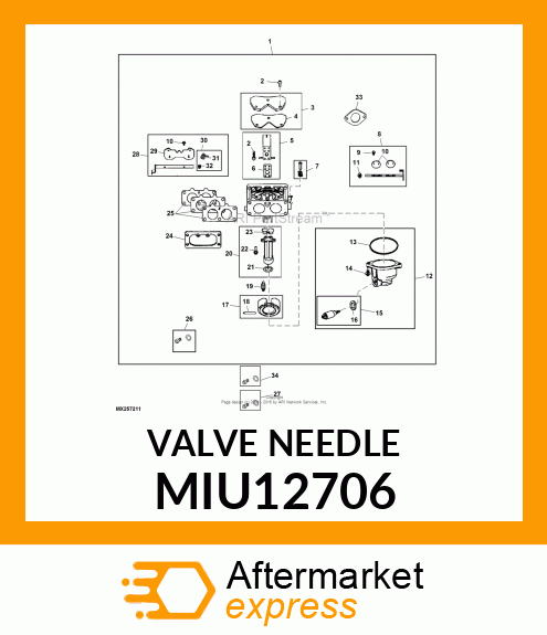 VALVE, NEEDLE MIU12706