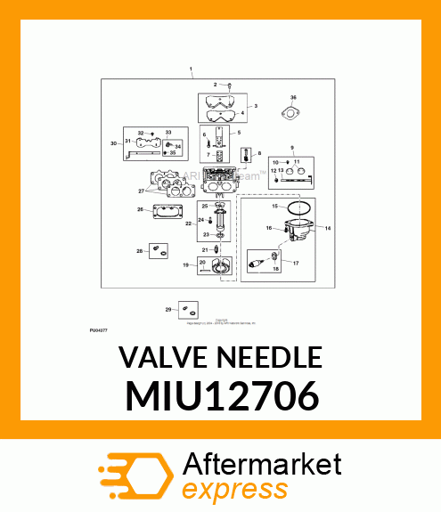 VALVE, NEEDLE MIU12706