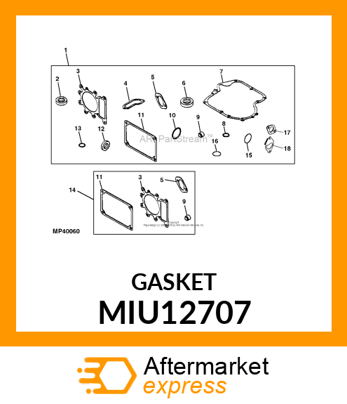 GASKET, GASKET MIU12707