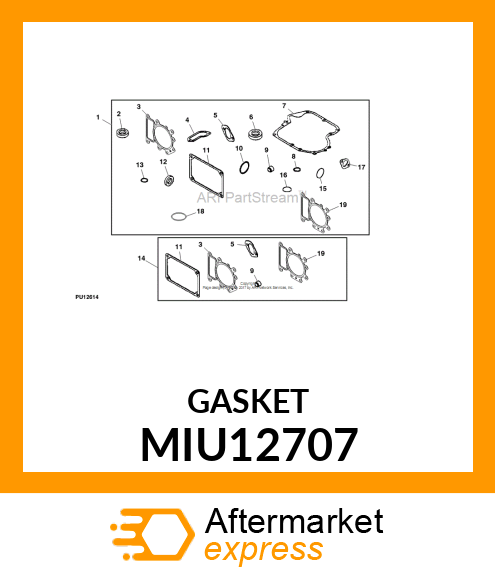 GASKET, GASKET MIU12707