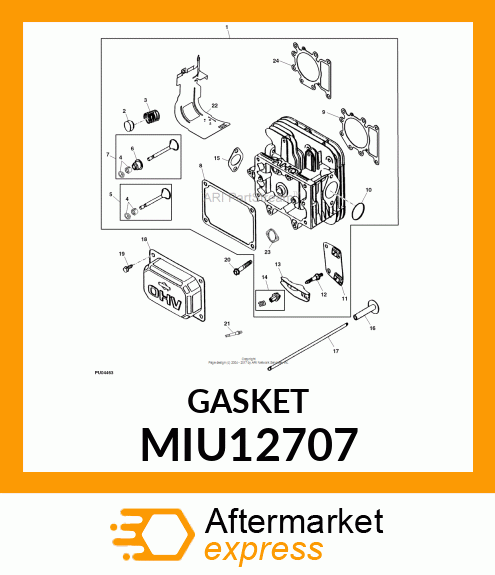 GASKET, GASKET MIU12707