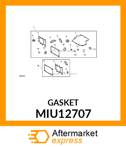 GASKET, GASKET MIU12707