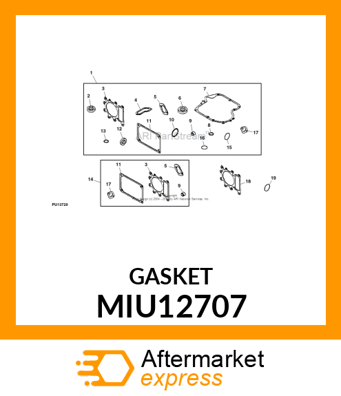 GASKET, GASKET MIU12707