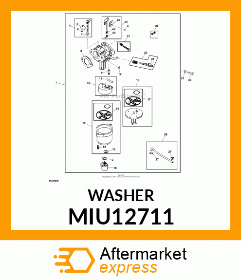 WASHER, WASHER(FUEL PUMP) MIU12711