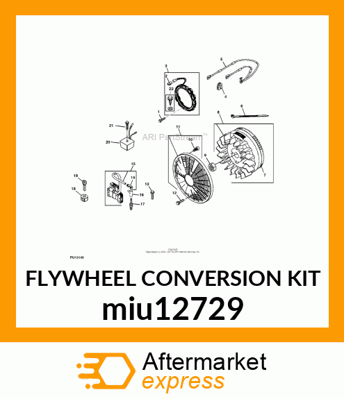 FLYWHEEL CONVERSION KIT miu12729