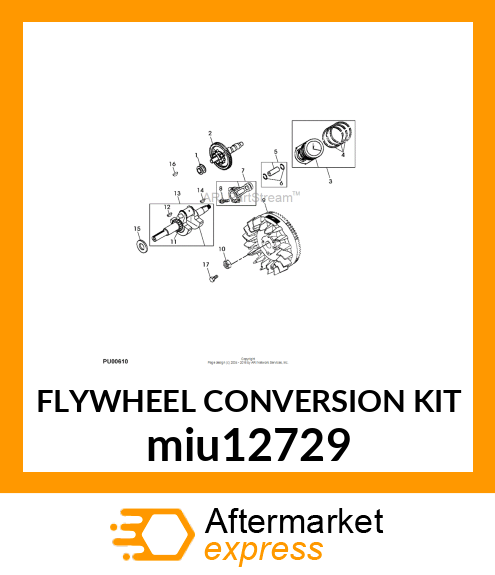 FLYWHEEL CONVERSION KIT miu12729